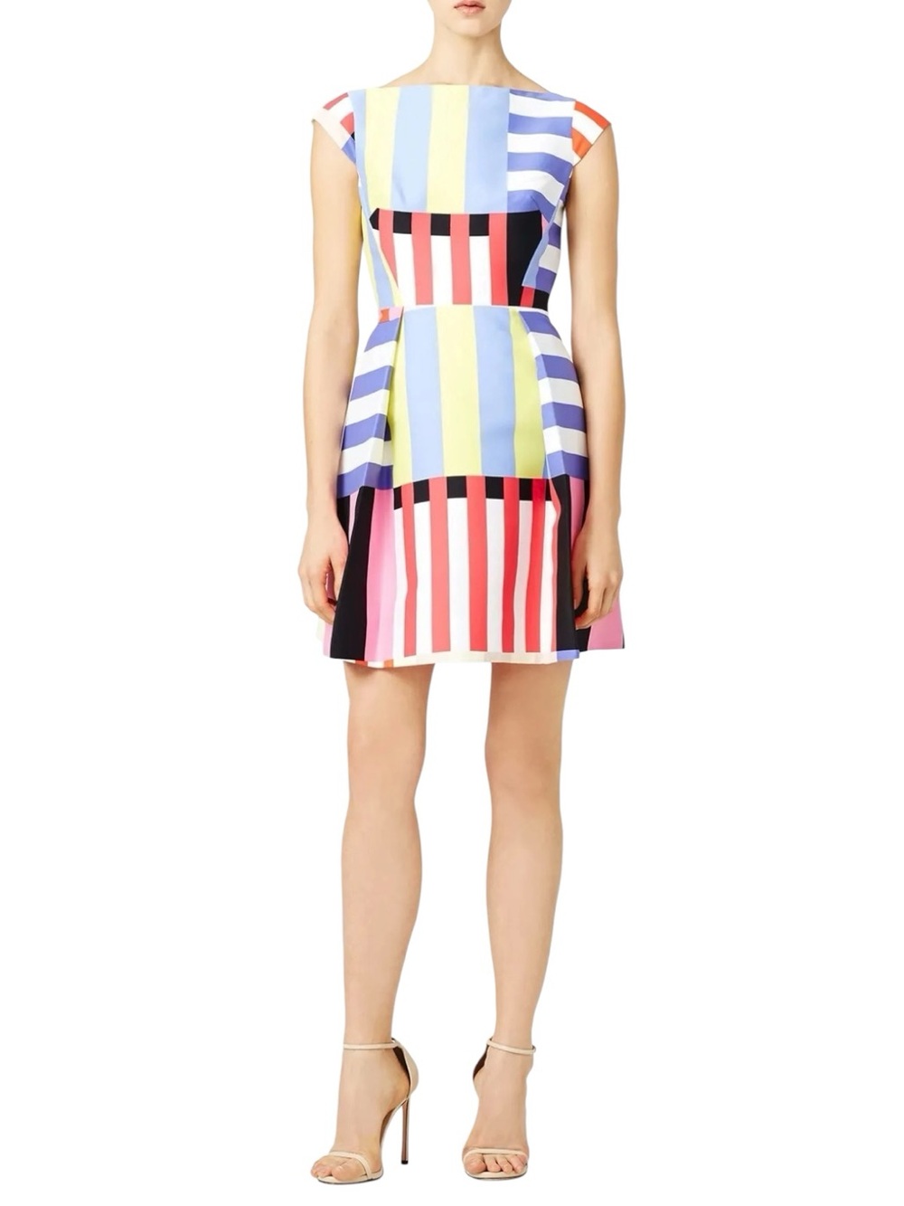 Kate Spade “Go Fly a Kite” Multi Stripe Bow Back Dress P:17”, L:33.5”, NWOT